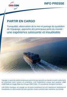 Partir en Cargo - CMA CGM : Un groupe mondial de transport ...