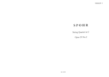 Partition parties complètes, corde quatuor, Op.29 No.2, C major
