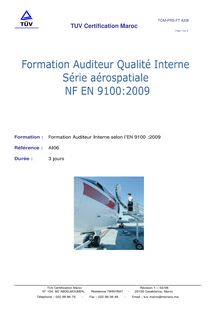 AI06 Audit Interne aéronautique EN 9100 2009