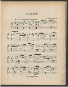 Partition complète, Ballade en G major, Ballade für Pianoforte, G major