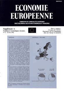 ECONOMIE EUROPEENNE. Supplément A Tendances économiques récentes N° 2 - Février 1992