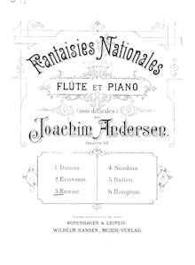 Partition , Russe, 6 Fantaisies Nationales, Op.59, Andersen, Joachim