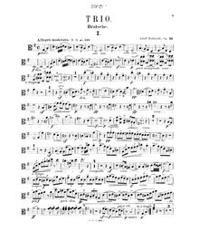 Partition viole de gambe, Trio pour Piano, hautbois et viole de gambe