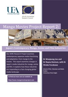 Etude sur l industrie du film, du manga et de l anime au Japon