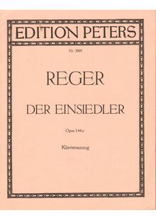 Partition Front et back cover, 2 Gesänge, Op.144, Reger, Max