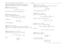 Sujet : Analyse, Calcul différentiel, Dérivées partielles de fonctions composées