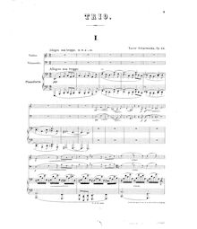 Score, Piano Trio No.2 Op.45, Scharwenka, Xaver
