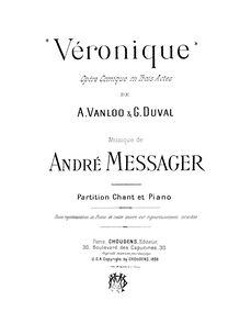 Partition complète (French), Véronique, Opéra-comique en trois actes