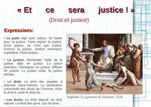 Cahier numérique de philosophie, TES et TS - "Et ce sera justice!" (droit et justice)