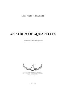 Partition hautbois d’amore (ou hautbois) et harpe, An Album of Aquarelles