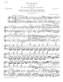 Partition complète, Piano Sonata No. 7 en E♭ major, Schubert, Franz par Franz Schubert