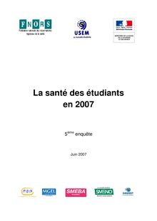 La santé des étudiants en 2007