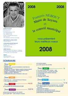 2008 2008 François NEBOUT Mairede Soyaux et leconseil municipal
