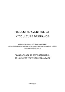 Réussir l avenir de la viticulture de France