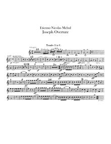Partition trompette 1, 2 (en C), Joseph / Joseph und seine Brüder