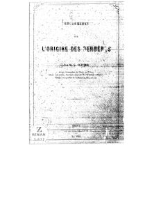 Recherches sur l origine des Berbères / par M. G. Olivier,...