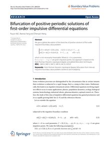Bifurcation of positive periodic solutions of first-order impulsive differential equations
