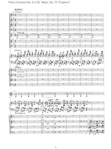 Partition , Rondo: Allegro, Piano Concerto No.5, Emperor, E♭ Major