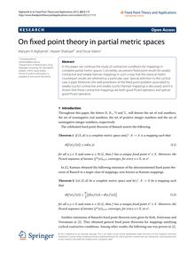 On fixed point theory in partial metric spaces