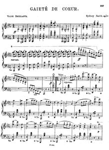 Partition complète, Gaieté de Coeur, Brilliant Waltz, D♭ major, Smith, Sydney par Sydney Smith