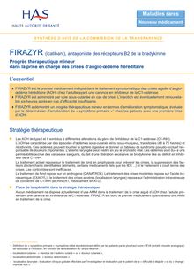FIRAZYR - Synthèse d avis FIRAZYR - CT5904