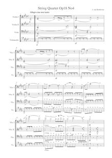 String Quartet No. 04 in C minor Opus 18