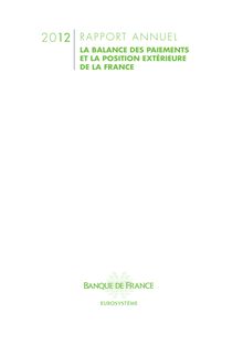 Banque de France : Rapport annuel - Balance des paiements et position extérieur de la France 