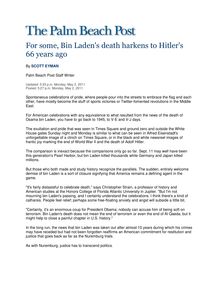 For some, Bin Laden's death harkens to Hitler's 66 years ago