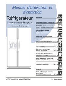 Notice Réfrigérateur Frigidaire  FRS6B5EEQ2