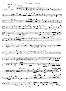 Partition viole de gambe 1, corde quintette No.5, Op.18, Onslow, Georges