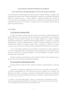 systemeConstitutionnelTurc - LE SYSTEME CONSTITUTIONNEL DE TURQUIE ...