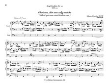 Partition Christus, der uns selig macht, BWV 620, Das Orgel-Büchlein par Johann Sebastian Bach