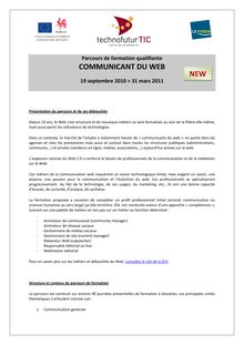 COMMUNICANT DU WEB NEW