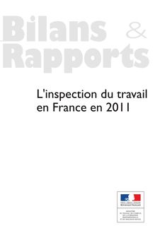L inspection du travail en France en 2011