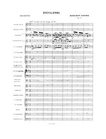 Partition , Bresilienne, 3 pièces pour Piano, Op.51, Godard, Benjamin