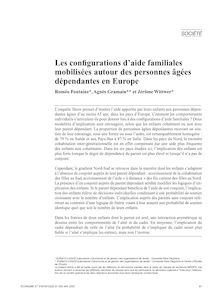Les configurations d aide familiales mobilisées autour des personnes âgées dépendantes en Europe - article ; n°1 ; vol.403, pg 97-115