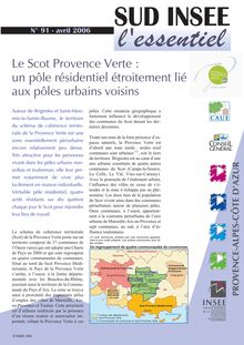 Le Scot Provence Verte : un pôle résidentiel étroitement lié aux pôles urbains voisins