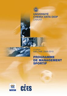 UCAD-Dakar "Spécialiste en management sportif 08"  (8p) | pdf (BàT ...