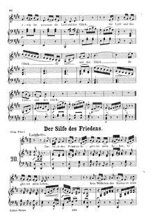 Partition complète, Ridente la calma, Der Silfe des Friedens, Mysliveček, Josef par Josef Mysliveček
