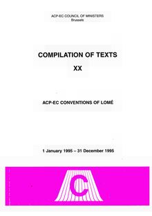 ACP-EC Conventions of Lomé