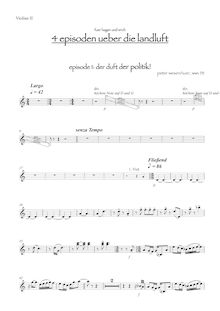 Partition violons II, Concerto pour violoncelle & Doublebass, WesenAuer, Peter par Peter WesenAuer