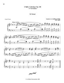 Partition , Verset (G minor), L’Office Catholique, Op.148, Lefébure-Wély, Louis James Alfred par Louis James Alfred Lefébure-Wély