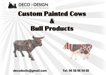 Custom Painted Cows & Bull Products
