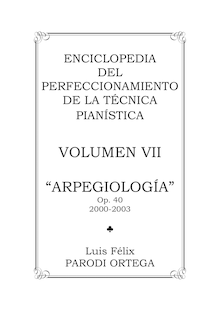 Partition complète, Arpegiología (2), Parodi Ortega, Luis Félix