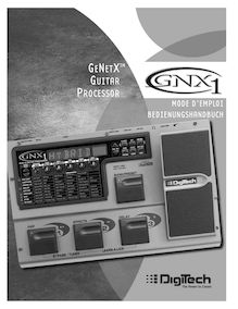 Notice Instruments de musique DigiTech  GNX1