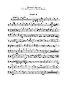 Partition basson 1, 2, en pour Steppes of Central Asia, Borodin, Aleksandr