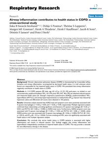 Airway inflammation contributes to health status in COPD: a cross-sectional study