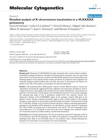 Detailed analysis of X chromosome inactivation in a 49,XXXXX pentasomy