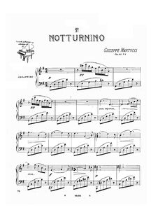 Partition No.1 en G, Notturnini, Op.42, Martucci, Giuseppe