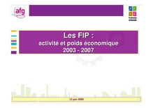 Etude FIP 2003-2007 15-07-2008 site web